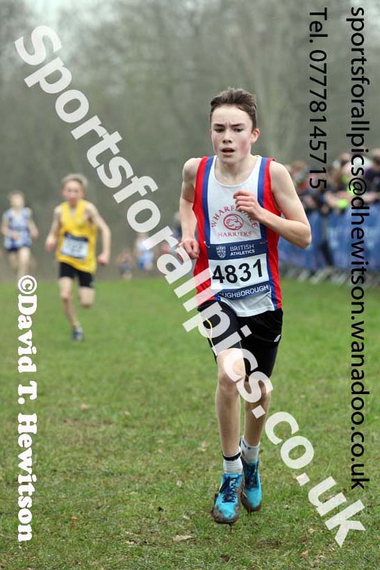 Boys under-13s Inter Counties Cross Country, Prestwold Hall, Loughborough. Photo: David T. Hewitson/Sports for All Pics